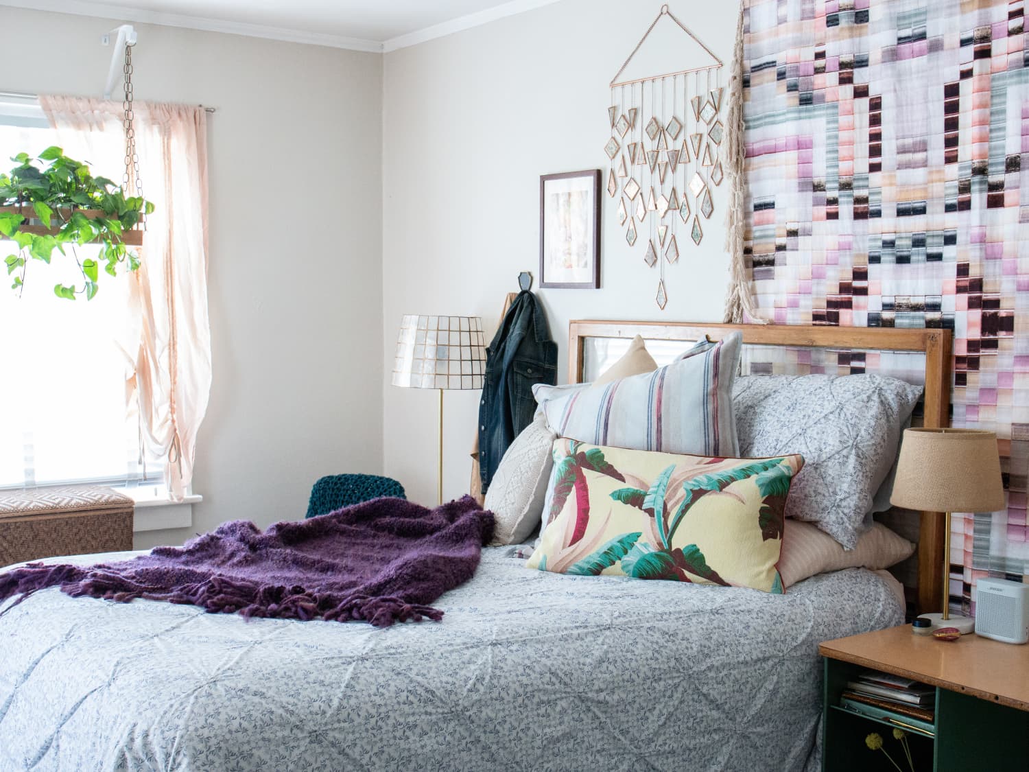 Throw Blankets as Wall Art Apartment Therapy